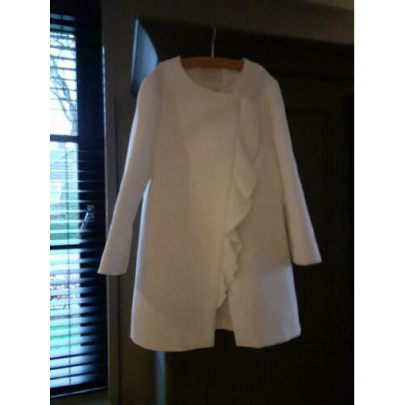 Zara mantel jas witte blazer