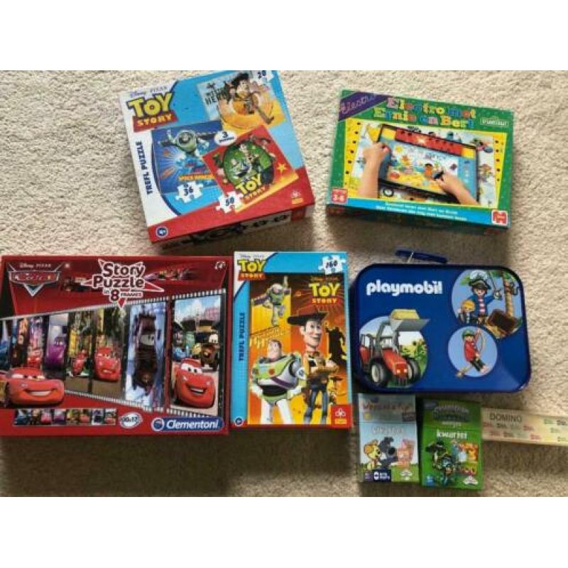 alles compleet puzzels toy story cars playmobile , kwartet