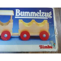 Bummelzug houten treintje compleet met doos Merk Simba