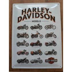 Origineel HARLEY-DAVIDSON metalen wandbord