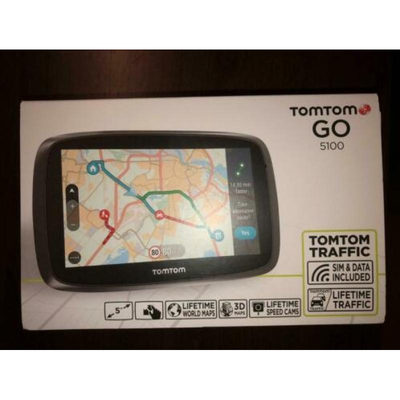 TomTom 5100 liftetime maps, speed cams & traffic