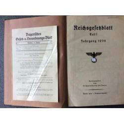 Boek Reichsblatt teil 1 1938