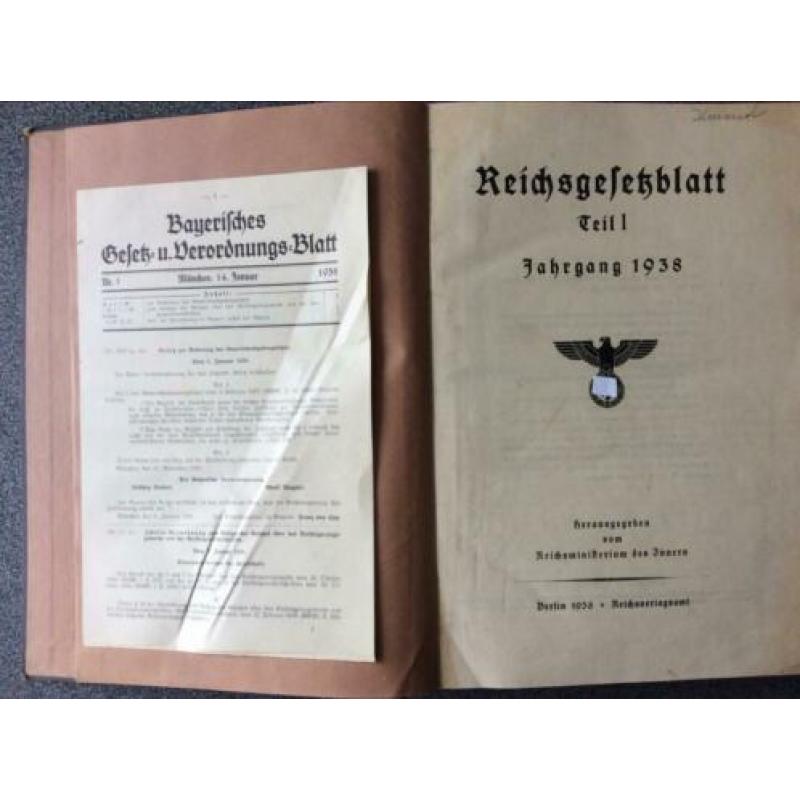 Boek Reichsblatt teil 1 1938
