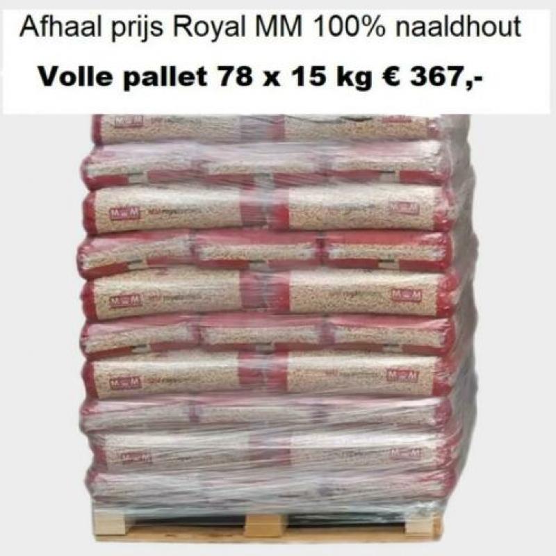 1170 kg houtpellets/pellets €367,-/ENplus A1 100 5 naaldhout