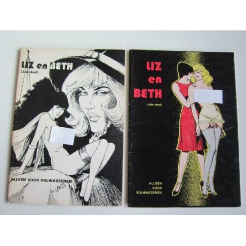 Liz en Beth deel 1 - 4: erotische stripverhalen van G. Lewis