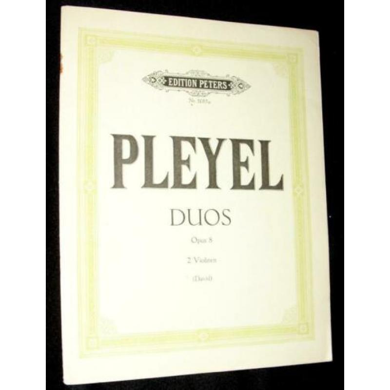 Pleyel - Duos - Opus 8 - 2 Violinen - David (Edition Peters