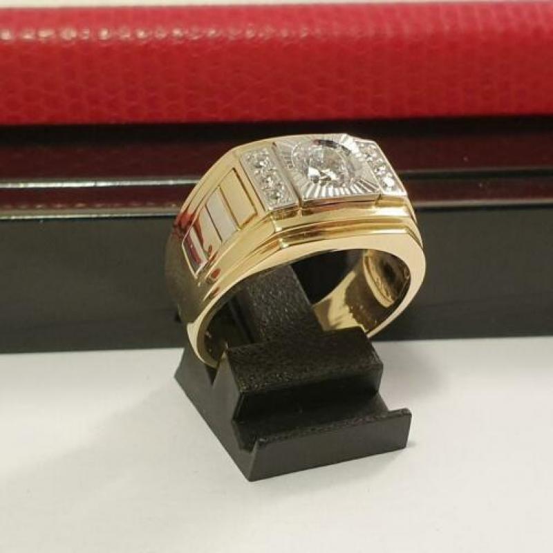 14 karaat gouden Rolex model ring maat 19.5 10.1 gram. nr030