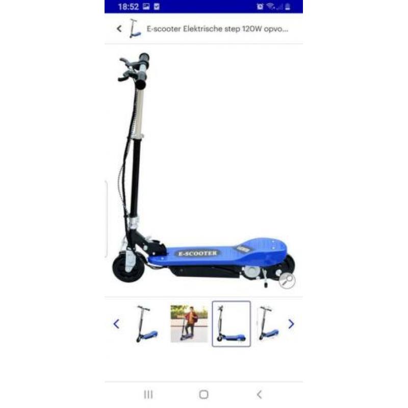 E - Scooter NIEUW kleur blauw