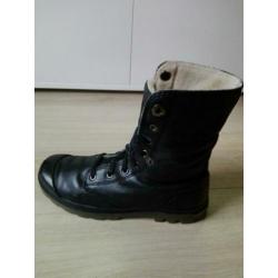 Palladium baggy leather boots zwart gevoerd mt 41