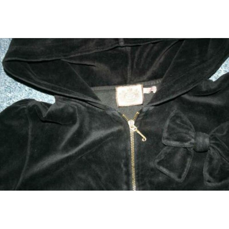 Mooi zwart fluweel Juicy Couture vest, mt 176, ZGAN