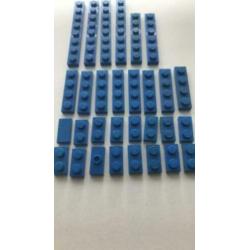 Blauwe enkelvoudige stenen lego 31 stuks