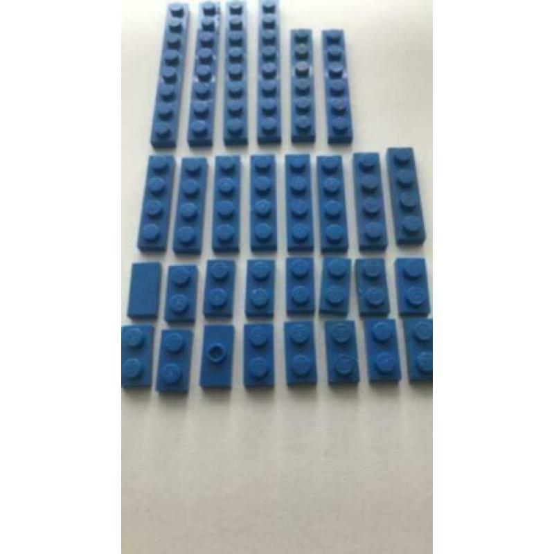 Blauwe enkelvoudige stenen lego 31 stuks