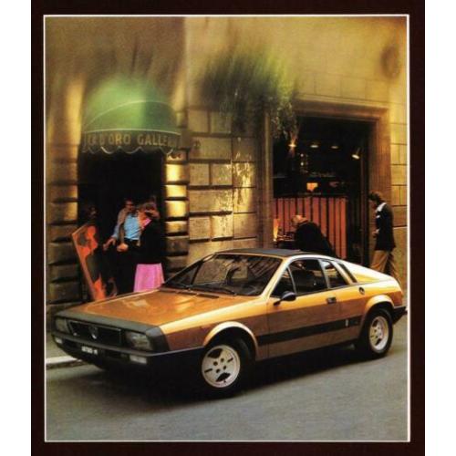 Lancia 1980's 32 pagina folder / brochure ( Pininfarina, Mon