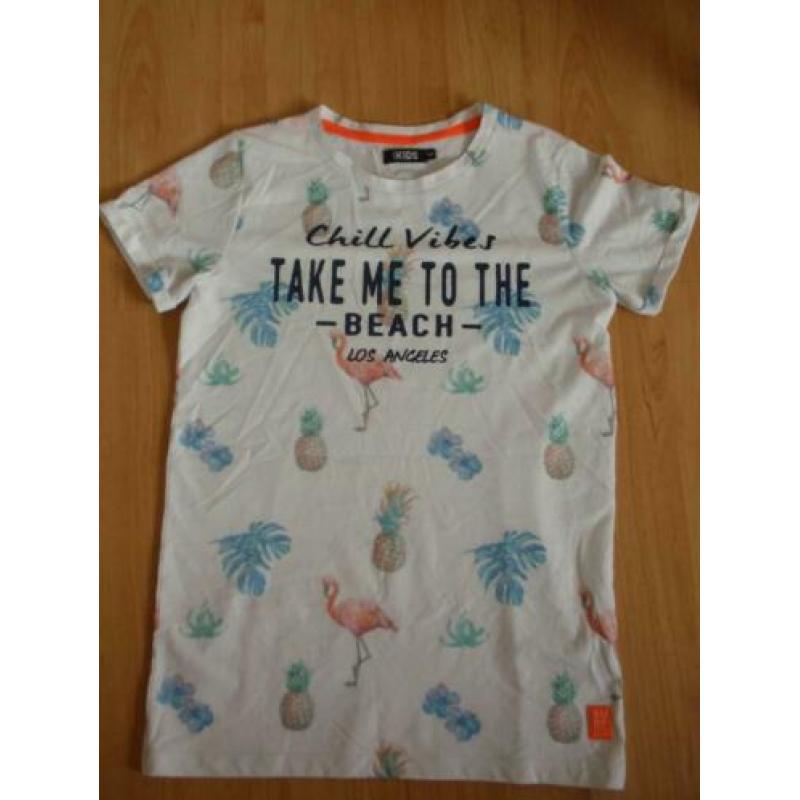 Europe Kids: Shirt met Ananas/Flamingo print maat 164