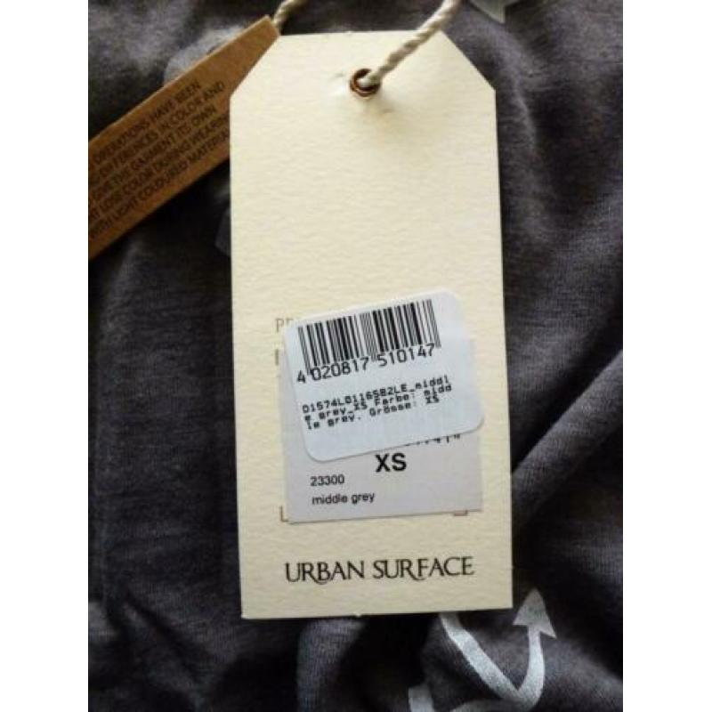urban surface lus 115 shirt middel grijs maat xs