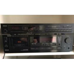 Denon stereo installatie: cassette deck en radio