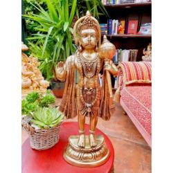 Hanuman beeld staand brons 66 cm!