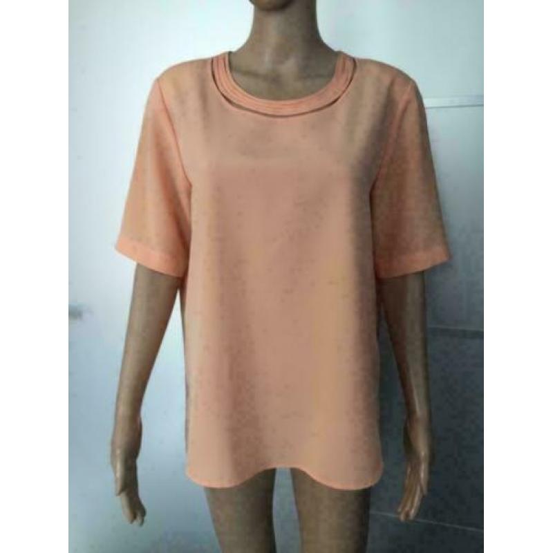 C436 GELCO Maat 40 blouse top zalm-roze