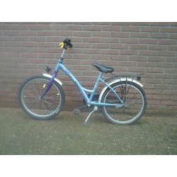 Blauwe fiets 20 inch