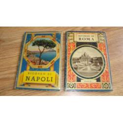 antiek boek Antiek Boekjes Rome Napoli Italie reizen foto's