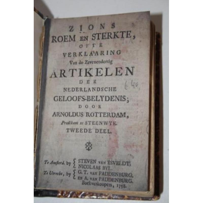 Arnoldus Rotterdam - Zions roem en sterkte, deel 2 (1758)
