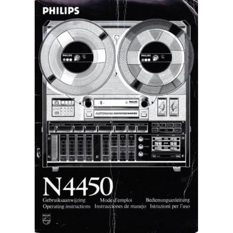 Philips bandrecorder handleidingen/servicemanuals op CD.