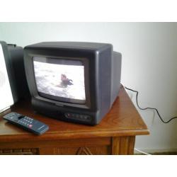 Vintage kleinbeeld kleuren tv (24 cm) , Thomson