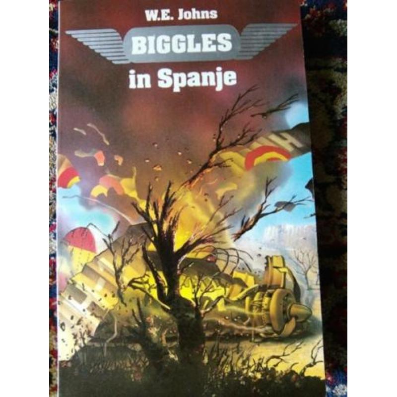 Biggles in Malakka en Biggles in Spanje. Boeken zijn als nie