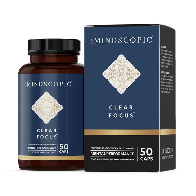 CLEAR FOCUS™ - Supplementen MINDSCOPIC - Nootropics - 50 Caps - Vegan