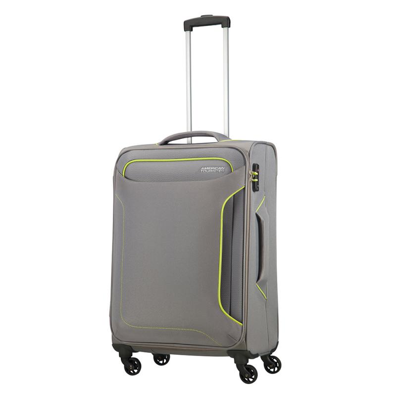American Tourister Holiday Heat Spinner 67 Metal Grey American Tourister Zachte Koffers